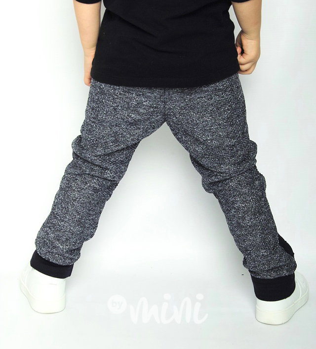 Sporty vyteplené tepláčky jeans blue