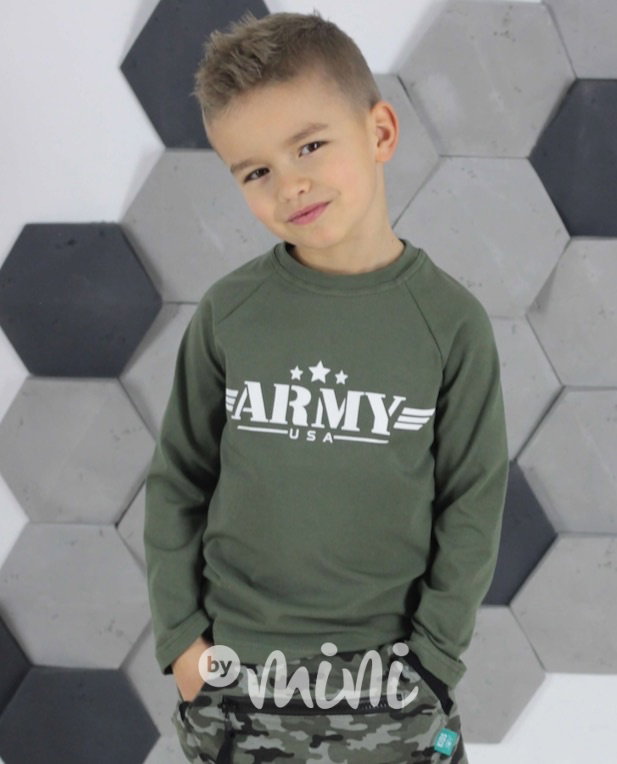ARMY khaki longsleeve triko