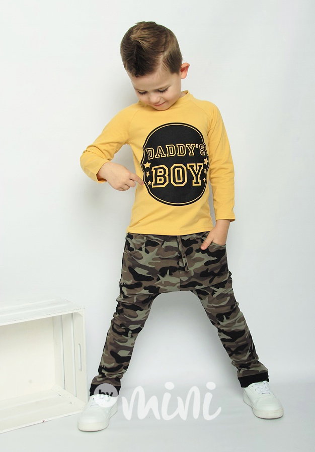 Daddy's boy mustard set