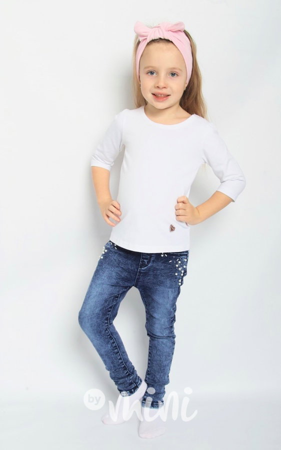 Zdobené stretch jeans jegginy