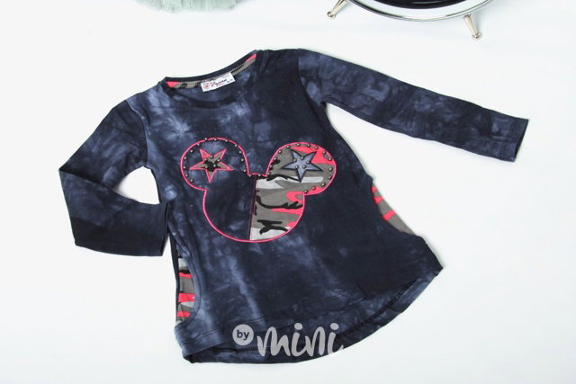 Jeans Mickey blůzka pink