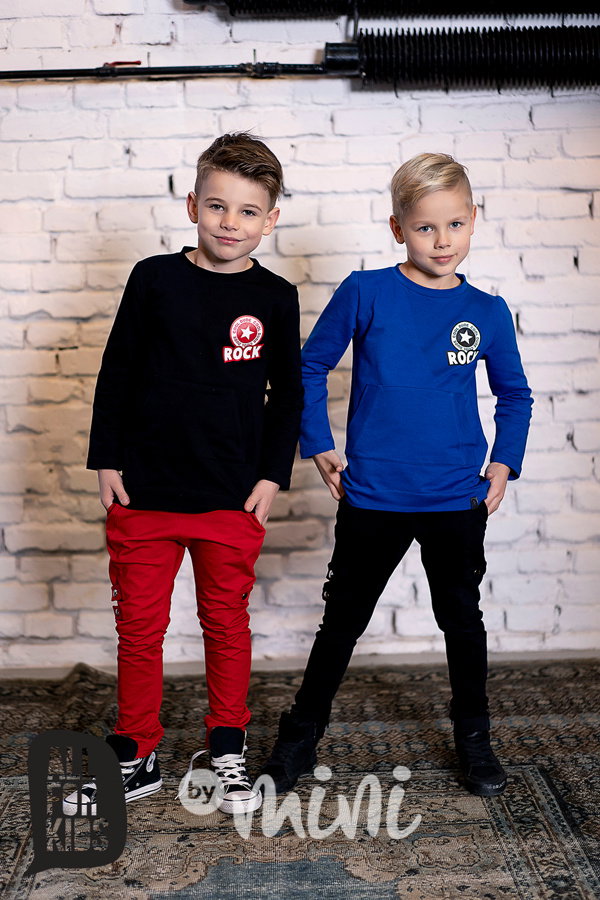 Be cool komplet red/black - tepláky a mikina
