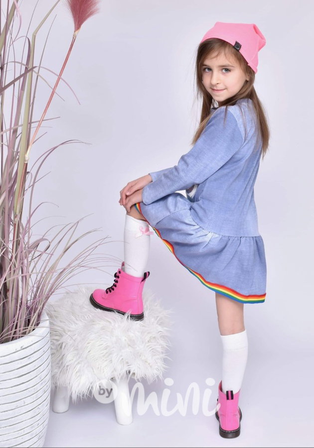 Barevné jeans Bunny šaty
