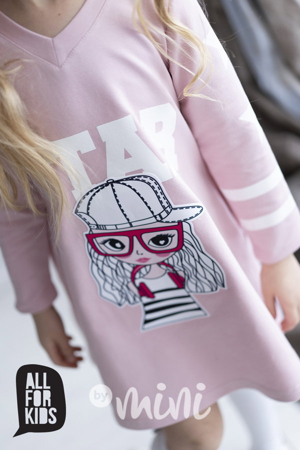 Star "A" šaty pink