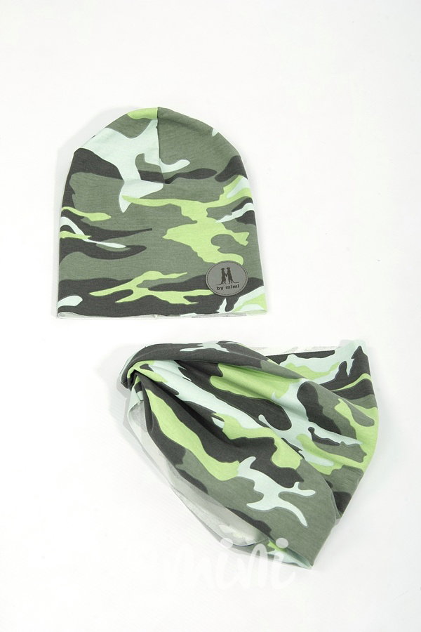 Green army houmles čepka s tunelem
