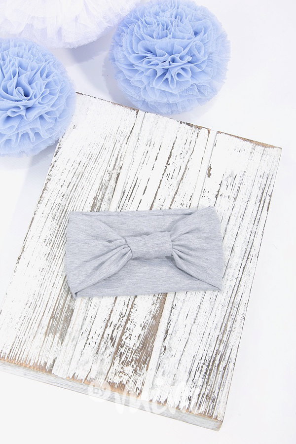 Grey basic stretch čelenka