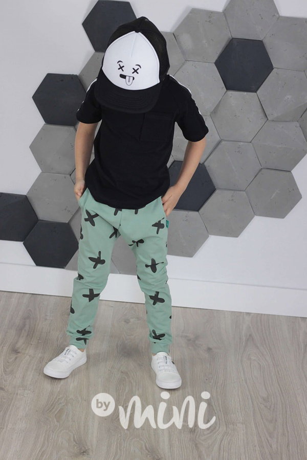 Letní X tepláčky dark mint