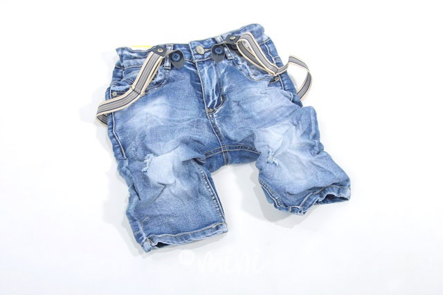 Jeans shorts s kšandami