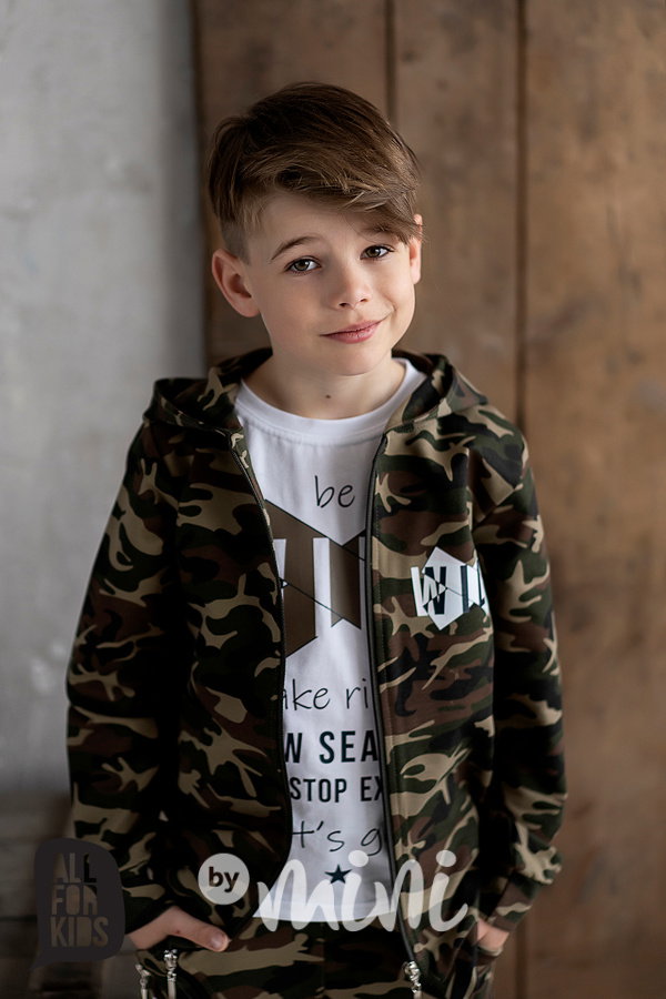 Prodloužená army wild mikina