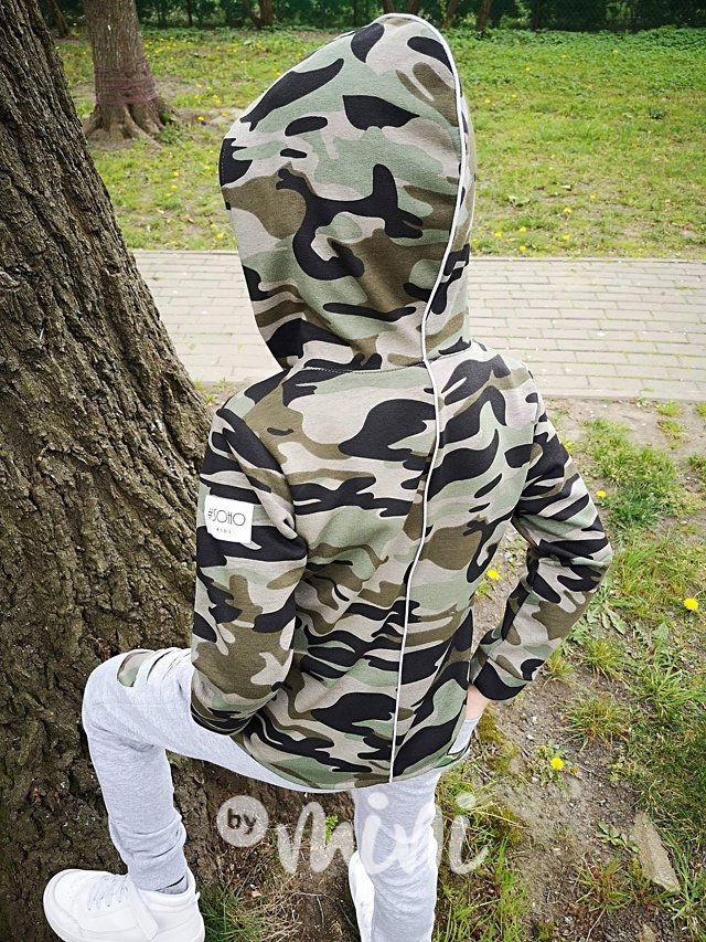 Chlapecká army maskáčová mikina 