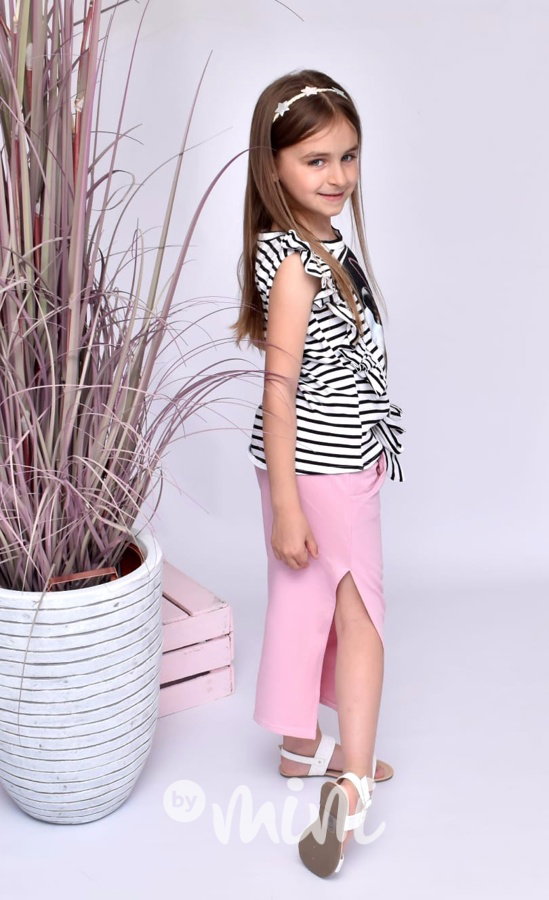 Pink midi sukně