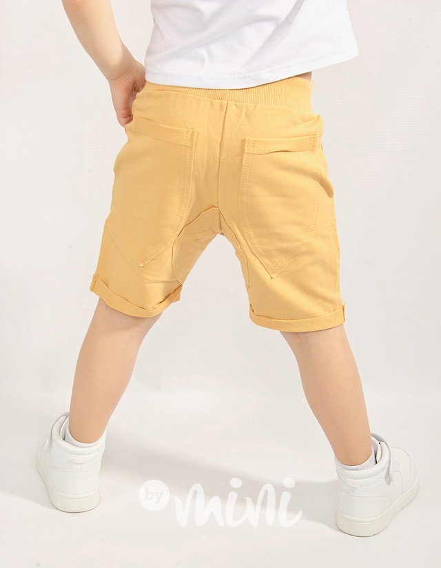 Mustard chlapecké žluté shorts