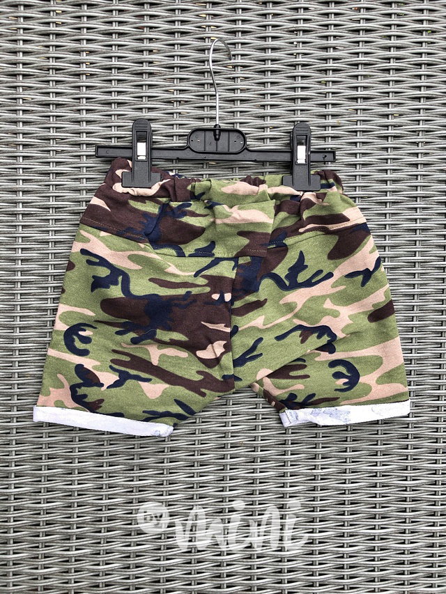 Dark green army shorts