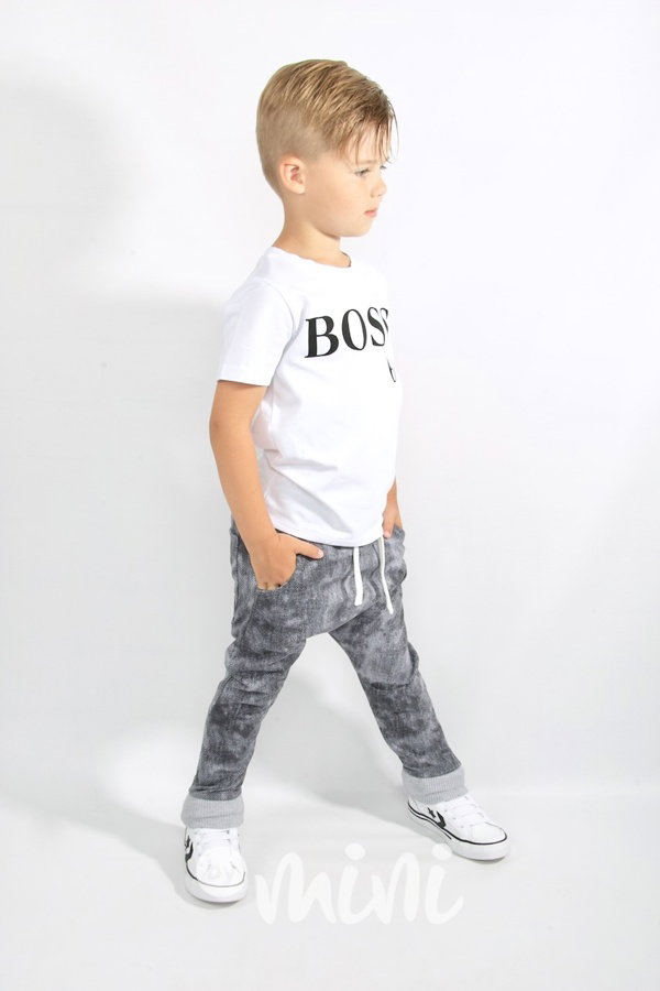 Jeans baggy tepláky grey