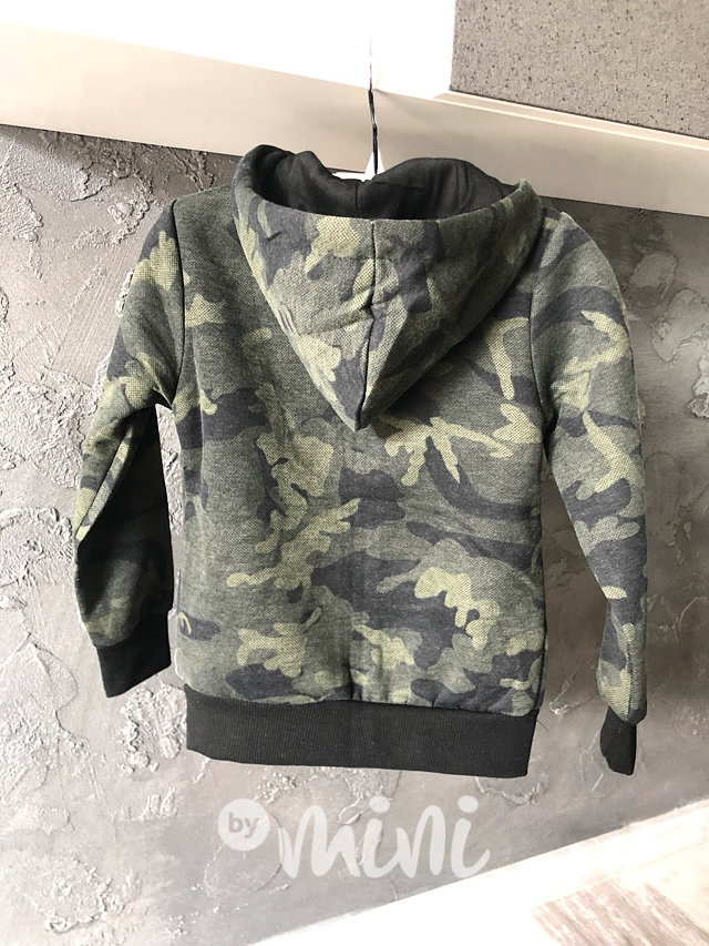 Army sporty mikina zelený neon