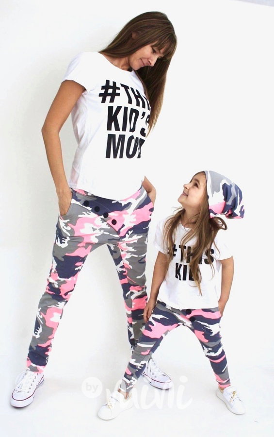Neon pink army baggy