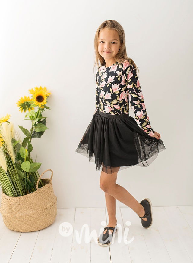 Black tutu tylová sukýnka