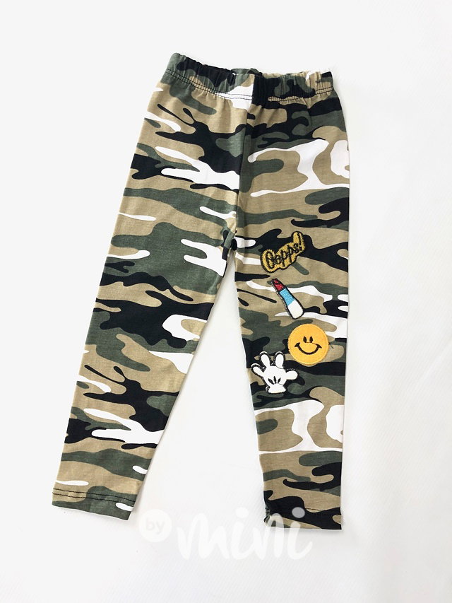 Army legíny s nášivkami