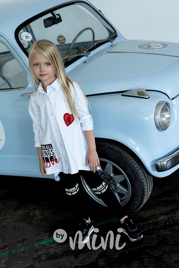 Girl boss košile atyp bílá