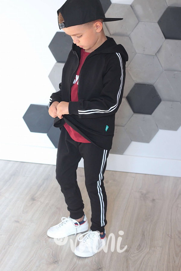 Černé chlapecké baggy lampas bymini