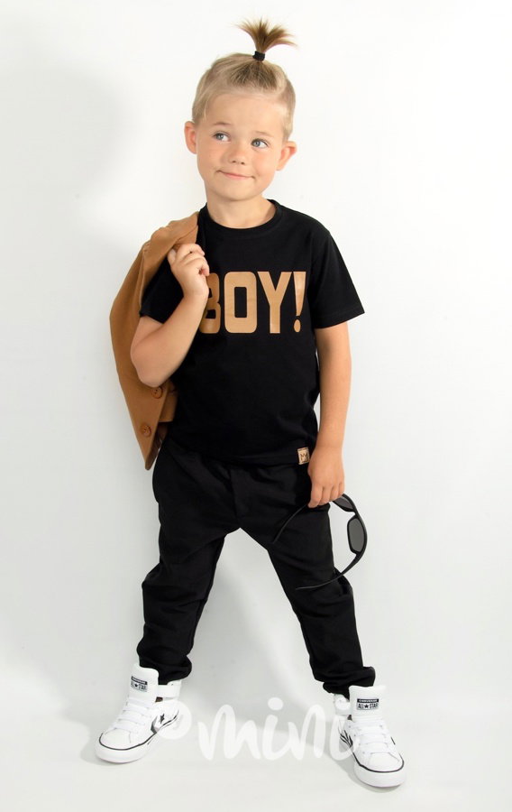 BOY black/karamel triko