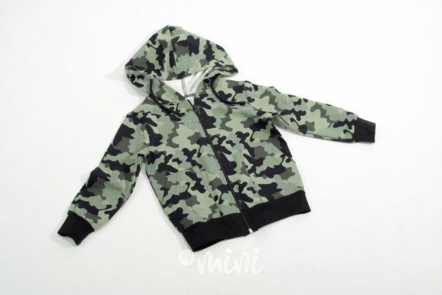 Green army mikina s kapucí