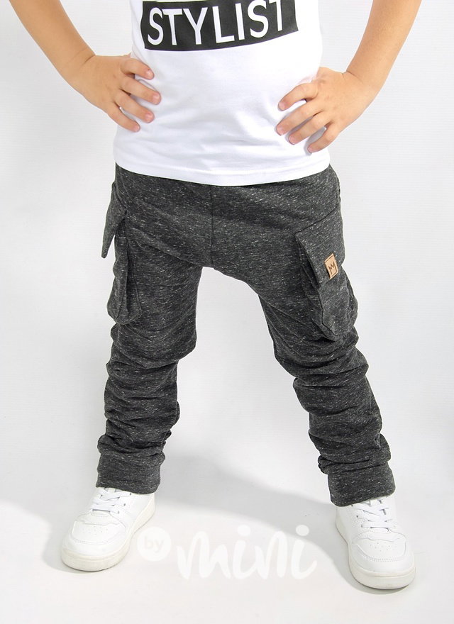 Melange grey kapsáče zip