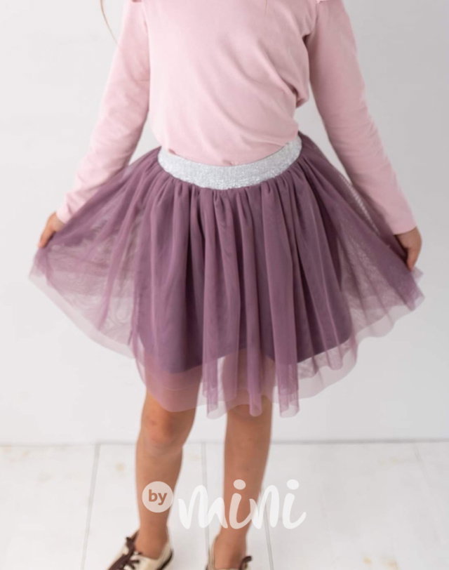 Candy purple tylová tutu sukně