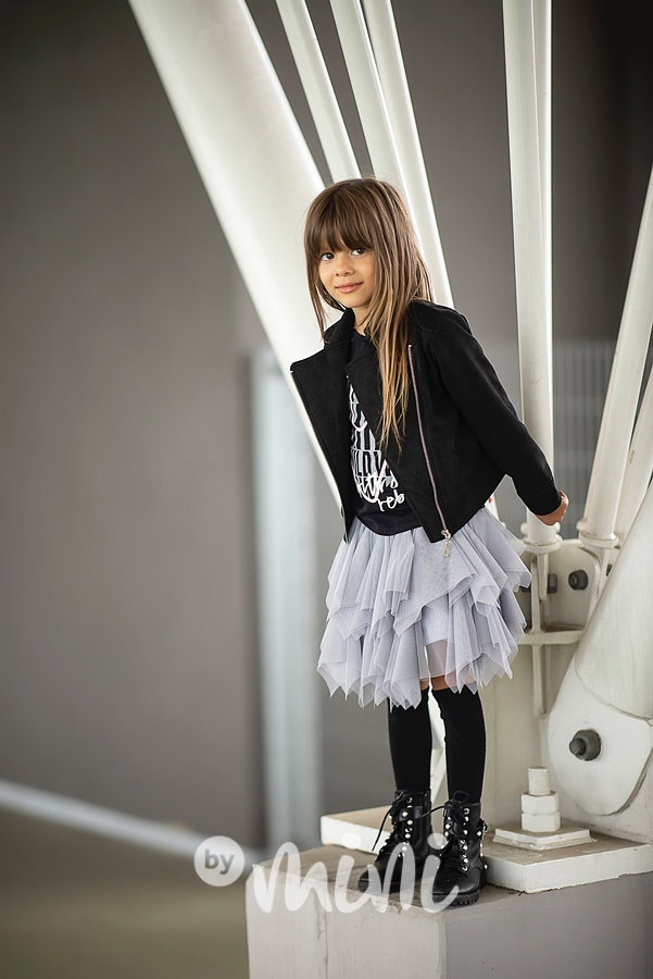 *Premium* frill maxi tylová tutu sukně grey
