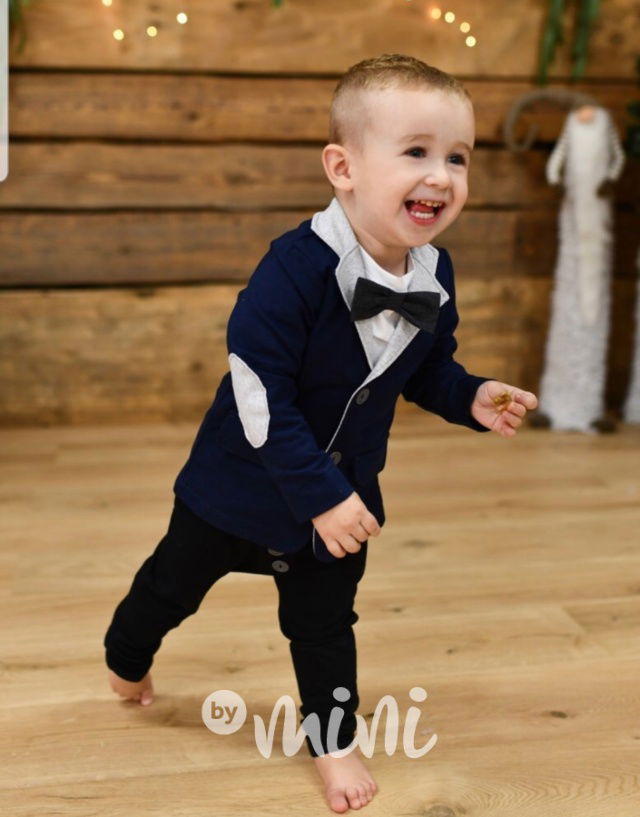 Modré cotton chlapecké sáčko