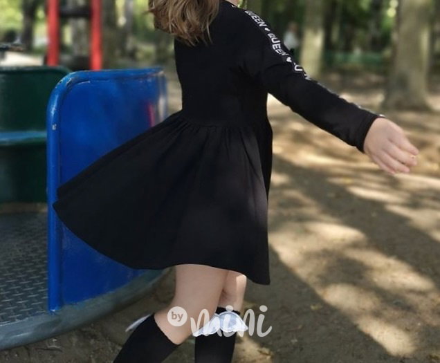Queen dívčí šaty - černé