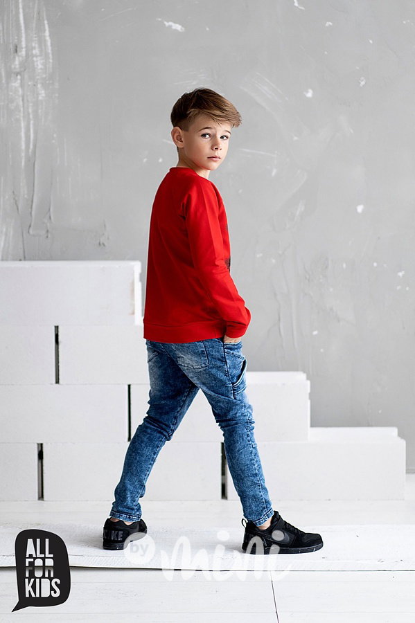 Blue jeans tepláčky s prošitím