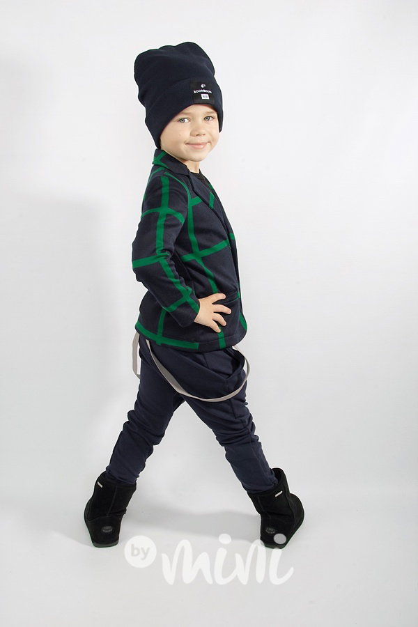 Navy/Green sáčko