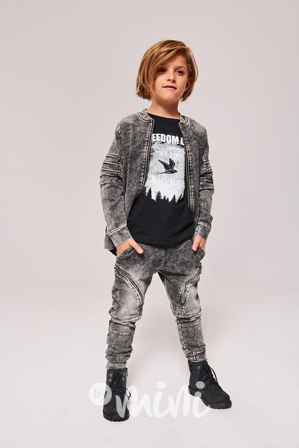 *Premium* Freedom ice black mikina na zip