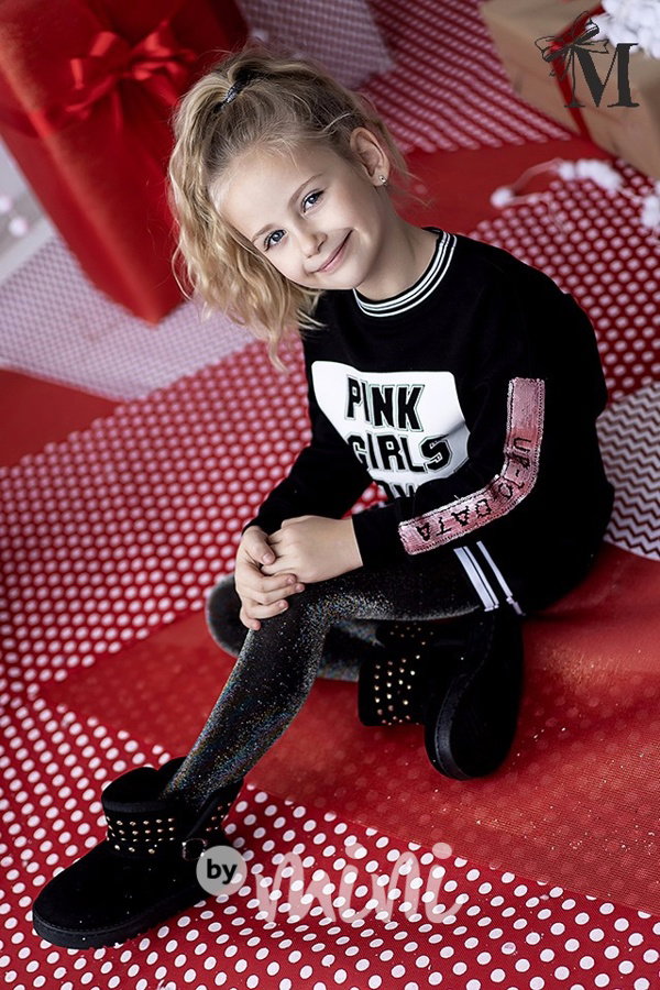 Pink girls power mikčotunika