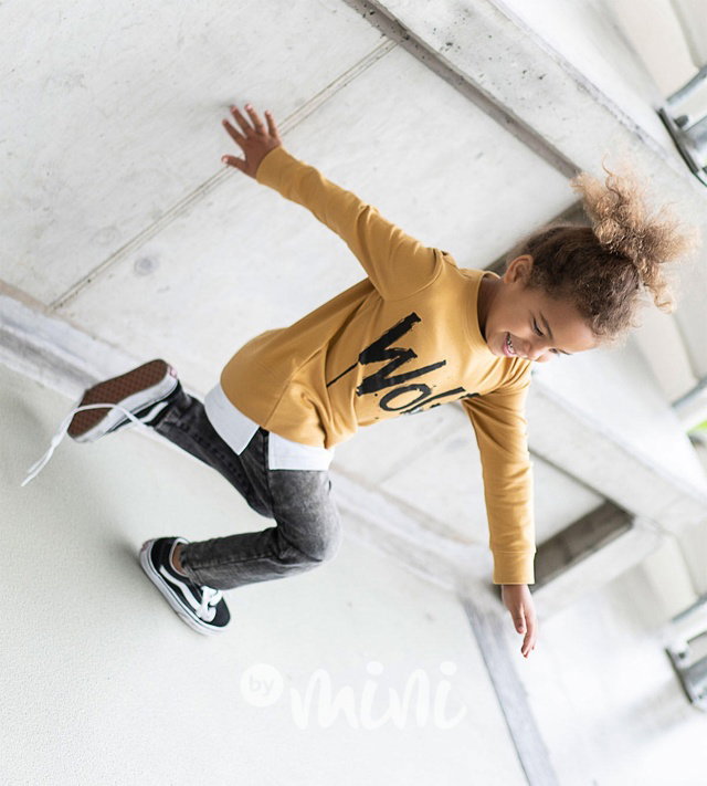 *Premium* wolf mikina - mustard