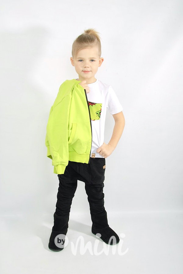 Černé chlapecké baggy tepláky - dvě maxi kapsy