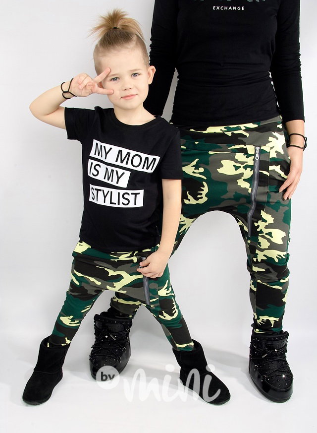 Stylist chlapecké triko černé - krátký rukáv