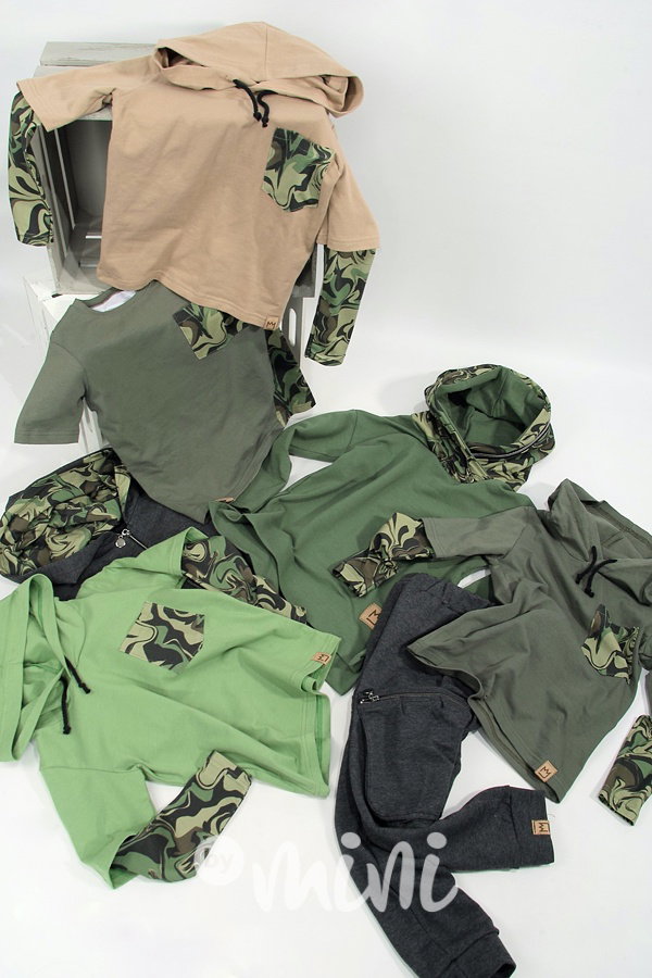 DUO chlapecká mikina zip - green
