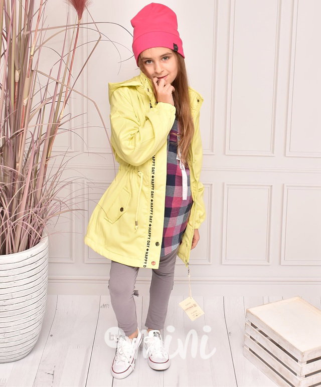 Angel dívčí parka - žlutá