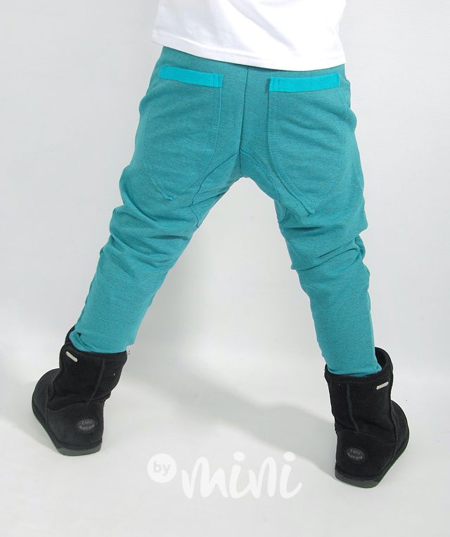 Melange petrol chlapecké tepláčky BASIC