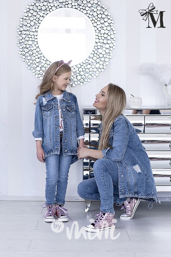 Denim parka