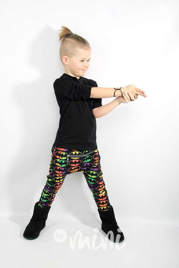 Multicolor batman baggy tepláky
