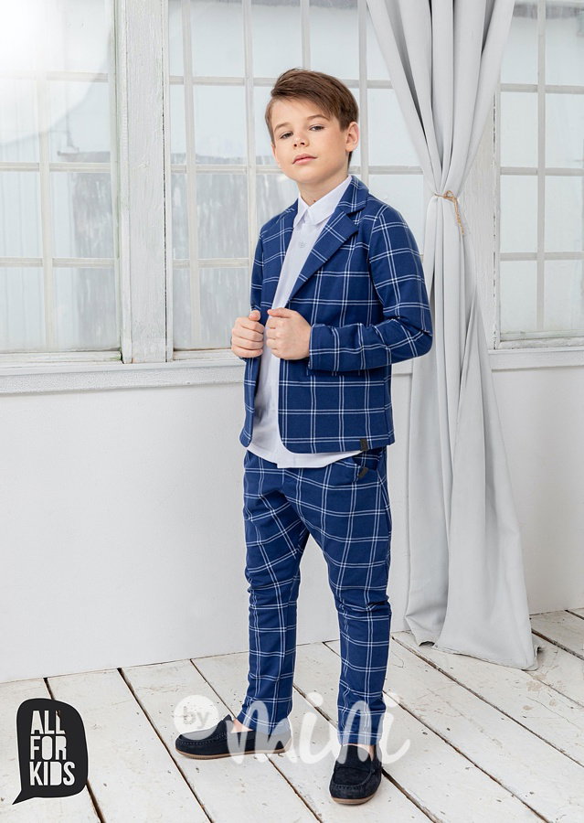 3ks Elegant karo set s motýlkem