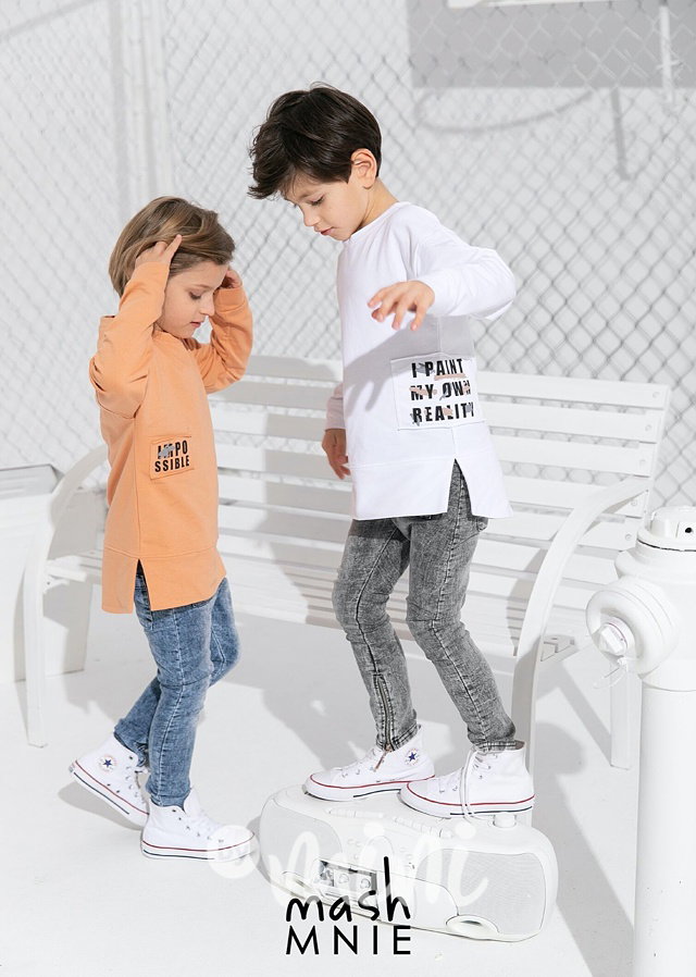 Soft baggy jeans se zipy ice black *Premium*