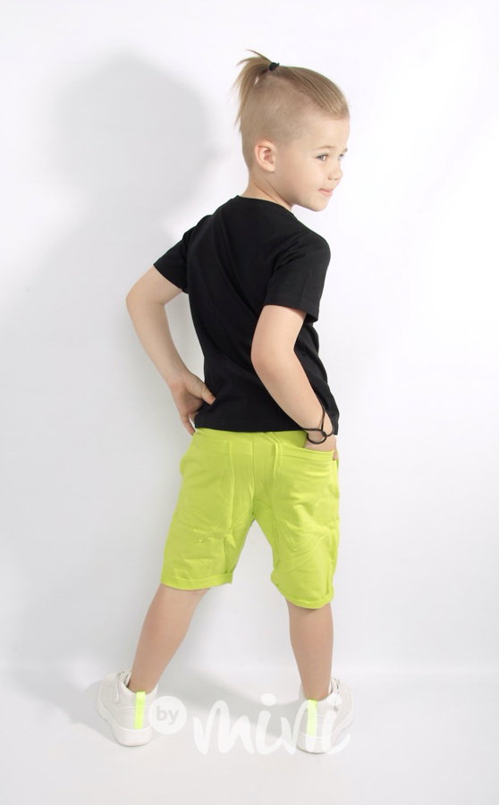 Graffiti logo triko - black/neon