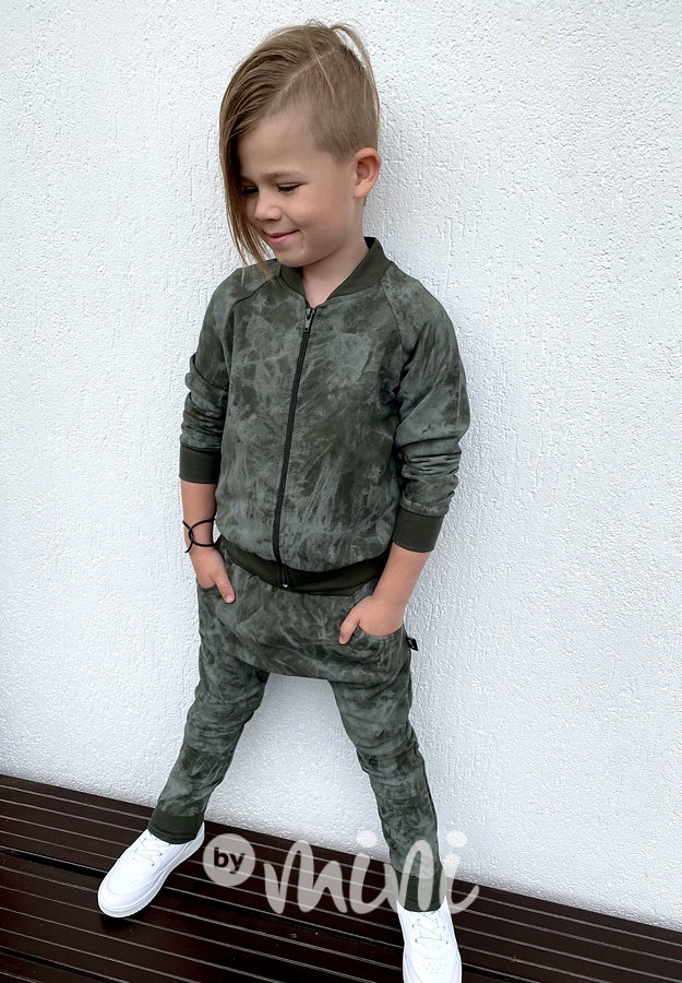 Chlapecká mikina khaki