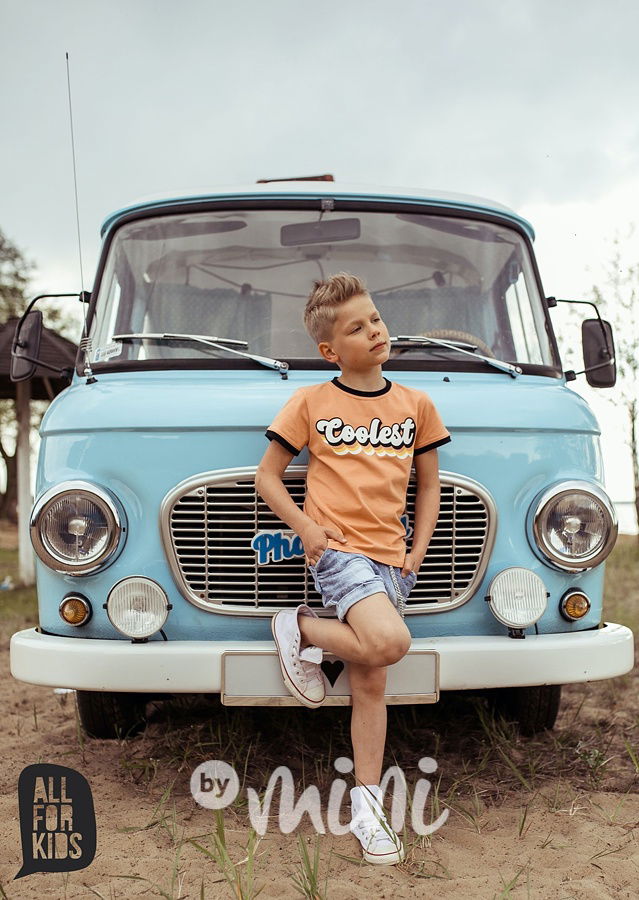 TOP - kraťasy soft jeans s řetězem- ice blue