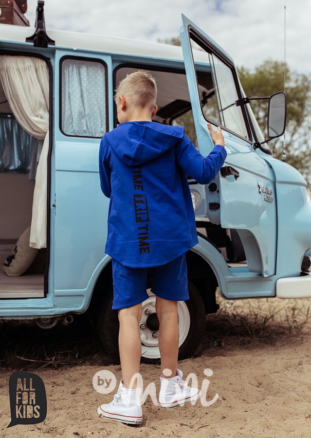 Modré baggy shorts