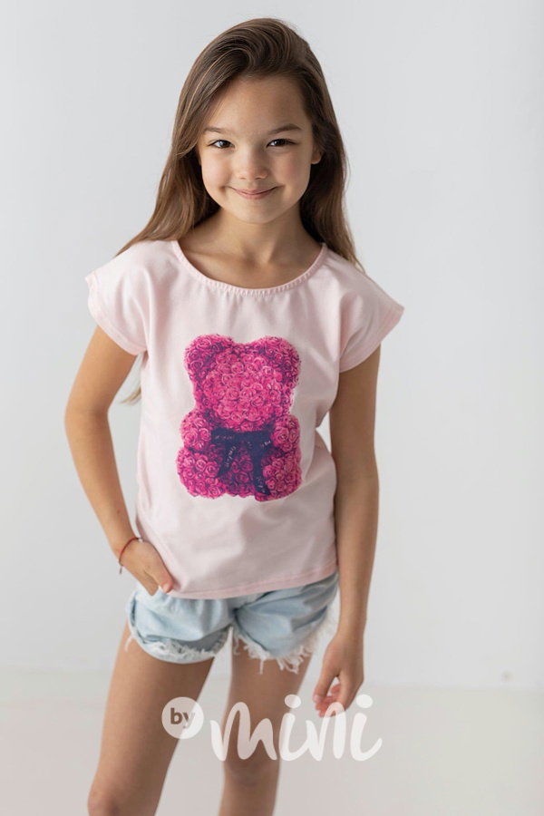 Rose bear blůzka růžová *Lily*